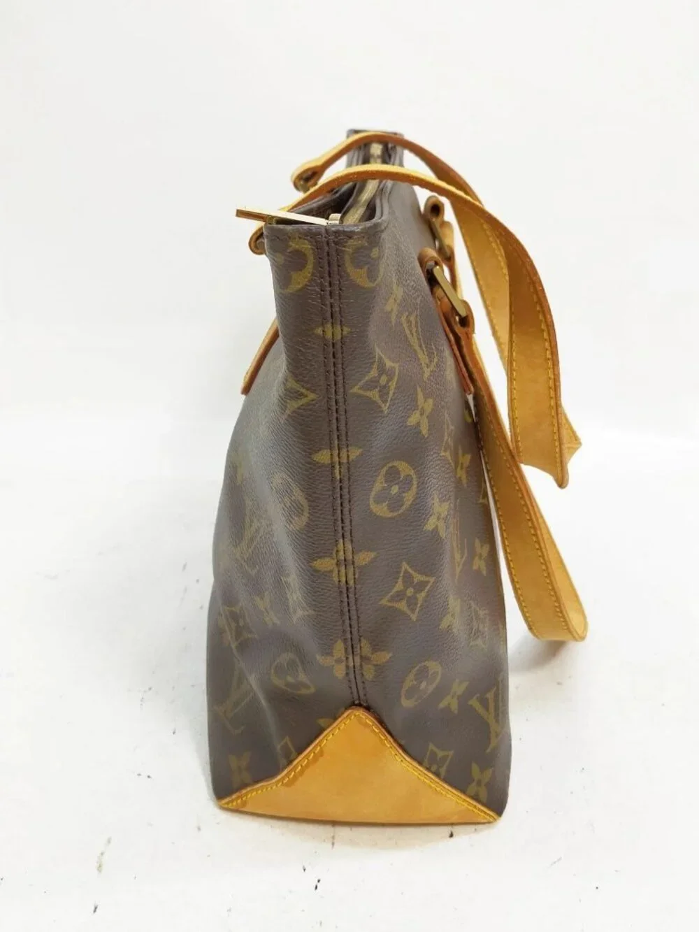 Authentic Louis Vuitton Cabas Piano Monogram Canvas Shoulder Tote Bag